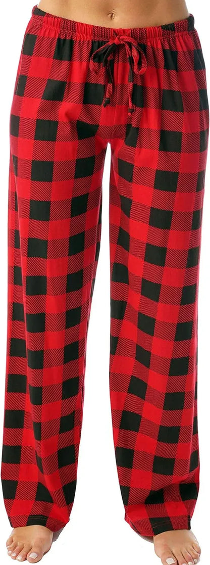 Women Pajama Pants Sleepwear Buffalo Plaid Pajamas