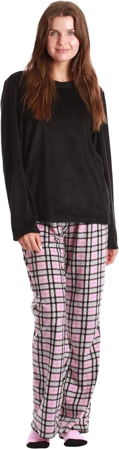 Women’s Pajama Pant Set - Nightgown with Matching Socks