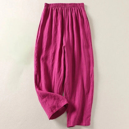 Amalia™ — Fluid Cotton and Linen Trousers
