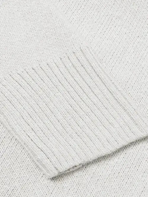 V-Neck Long Sleeve Knit Top Sweater AC