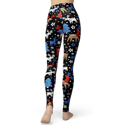 Santa Claus Leggings Jogger Pants Women's Christmas Christmas Christmas Eve Adults' Christmas New Year Eve Polyester Lycra Spandex Pants