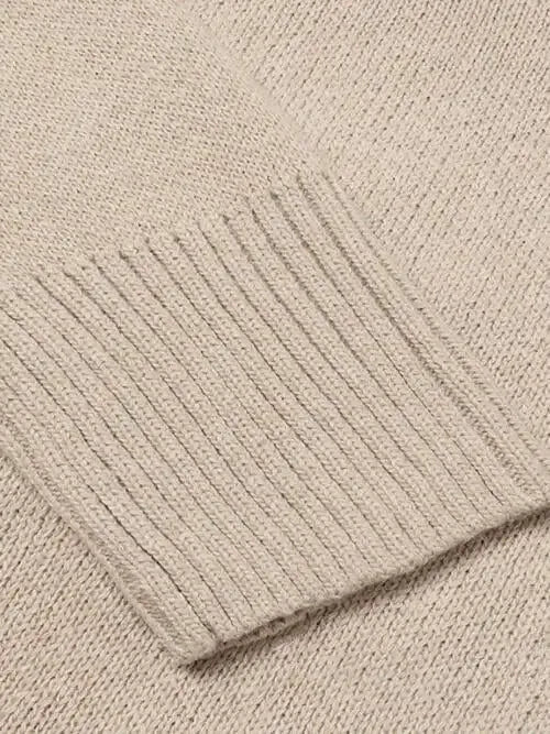 V-Neck Long Sleeve Knit Top Sweater AC