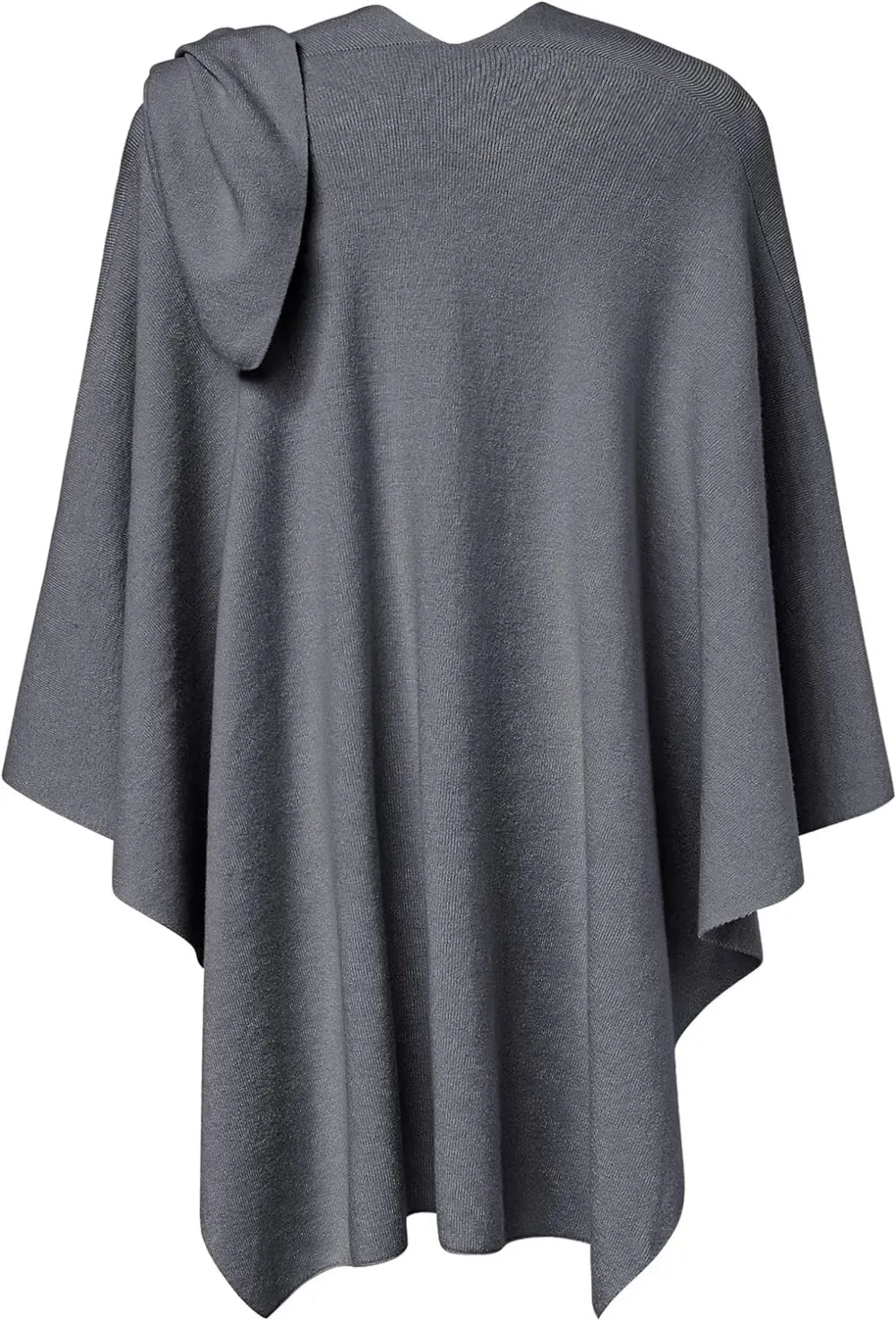 Womens Large Cross Front Poncho Sweater Wrap Topper Knitted Elegant Shawls Cape for Fall Winter