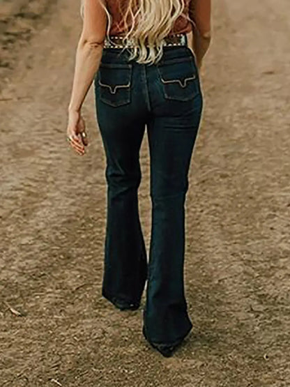 Deep Blue Casual Shift Denim Jeans
