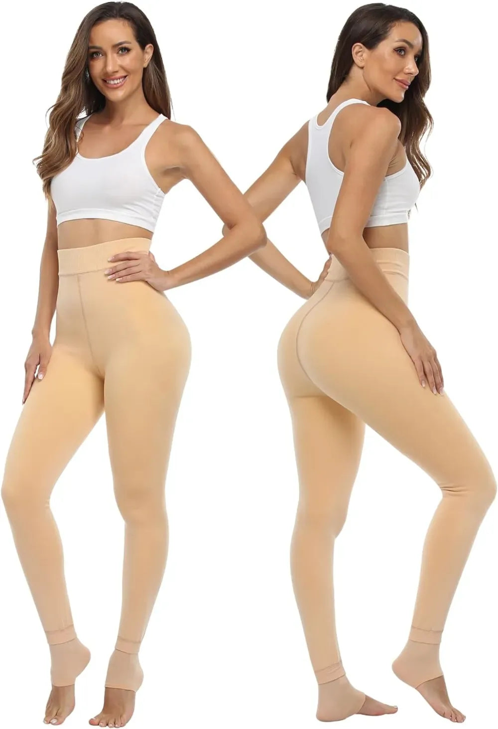 Fleece Lined Winter Warm Leggings for Women Thick Thermal Velvet Tights