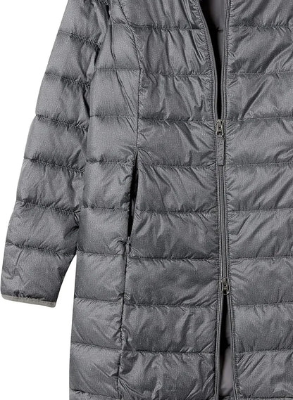Women's Lightweight Water-Resistant Hooded Puffer Coat (Available in Plus Size)