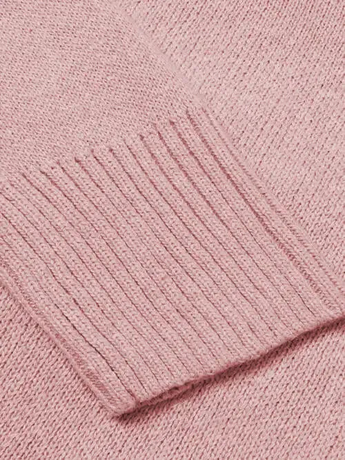 V-Neck Long Sleeve Knit Top Sweater AC