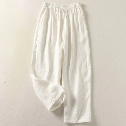 Amalia™ — Fluid Cotton and Linen Trousers