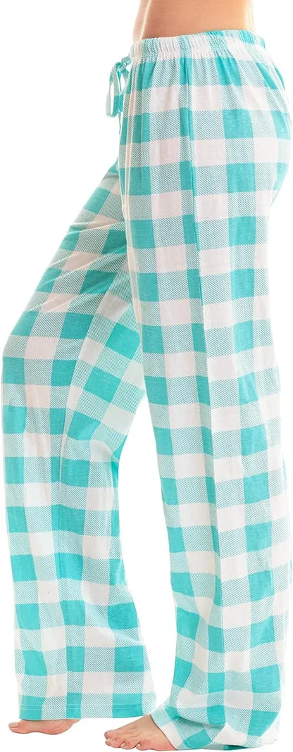 Women Pajama Pants Sleepwear Buffalo Plaid Pajamas