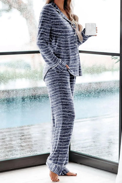 Women's Pajama Sets Long Sleeve Button Down Sleepwear Nightwear Soft Pjs Lounge Sets
