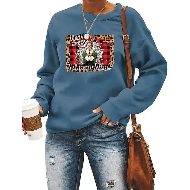 Christmas Ugly Christmas Sweater / Sweatshirt Hoodie Pullover Print Graphic Hoodie For Men's Women's Unisex Adults' Hot Stamping 100% Polyester Party Festival