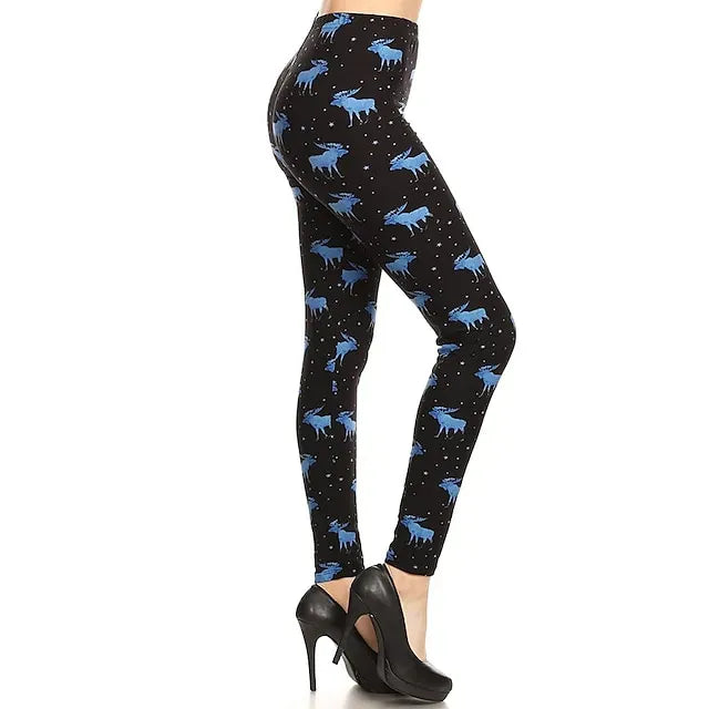 Santa Claus Leggings Jogger Pants Women's Christmas Christmas Christmas Eve Adults' Christmas New Year Eve Polyester Lycra Spandex Pants