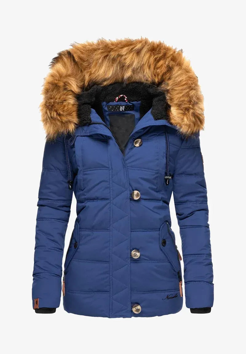 Women's windproof padded jacket Orange