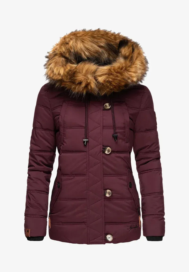 Women's windproof padded jacket Orange