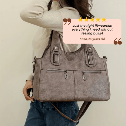 Flavia’s Dual-Zip | Shoulder Bag