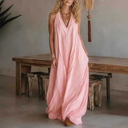 Luna | Effortless Linen Maxi Dress