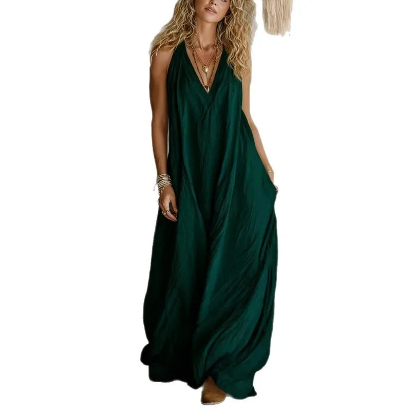 Luna | Effortless Linen Maxi Dress