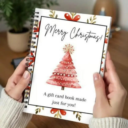 🎁🎅🏼MERRY CHRISTMAS! GIFT CARD BOOK📚 14 Themed Pages, Hardcover & Durability Line