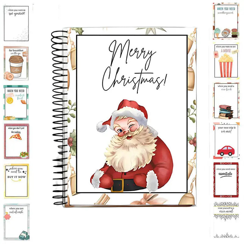 🎁🎅🏼MERRY CHRISTMAS! GIFT CARD BOOK📚 14 Themed Pages, Hardcover & Durability Line