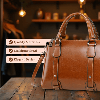Valeria Top-Zip Satchel | Shoulder Bag