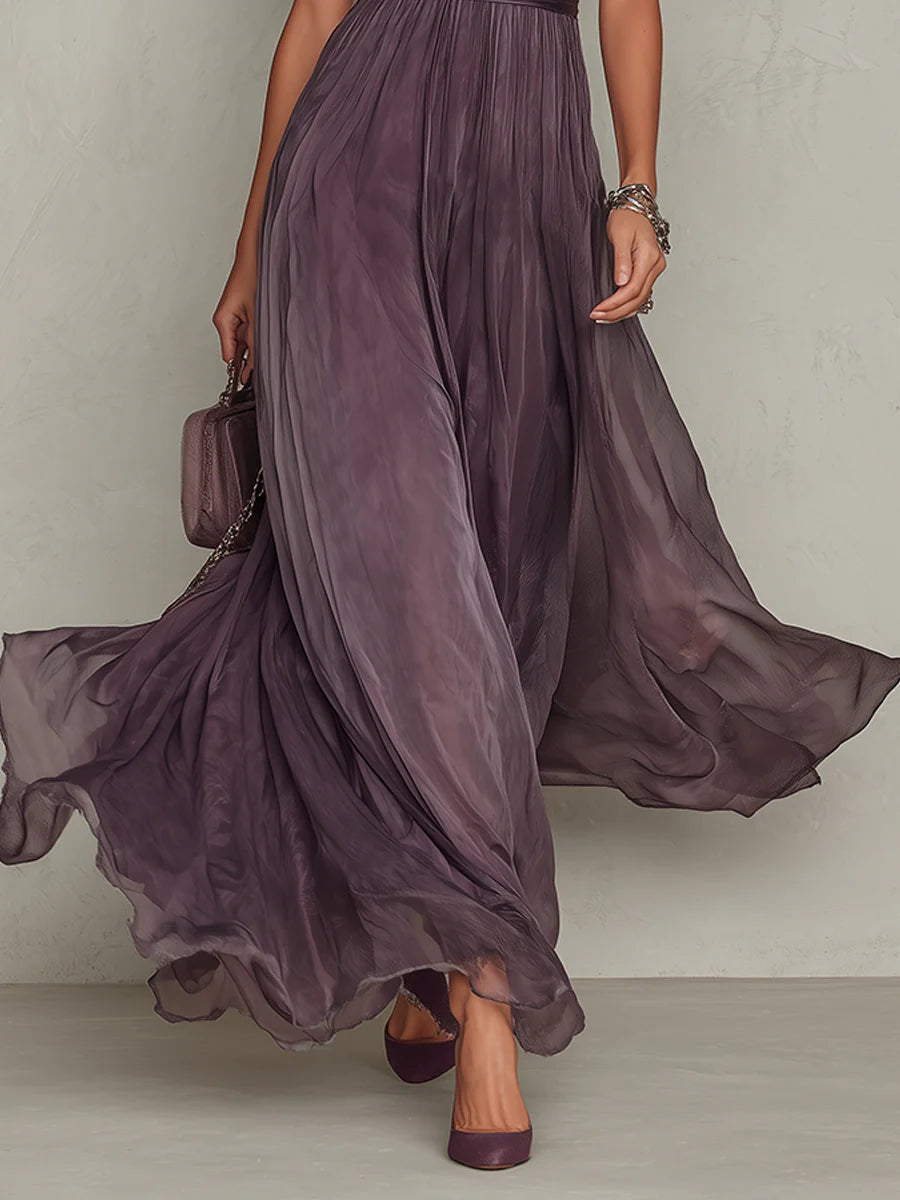 Flavia | Elegant Zara Violet Dress