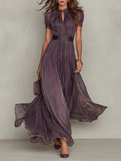 Flavia | Elegant Zara Violet Dress