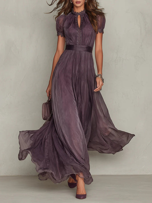 Flavia | Elegant Zara Violet Dress