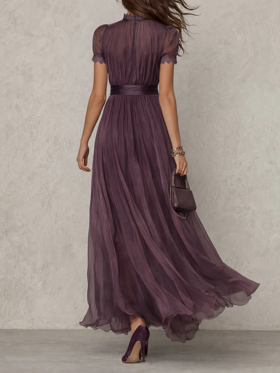 Flavia | Elegant Zara Violet Dress