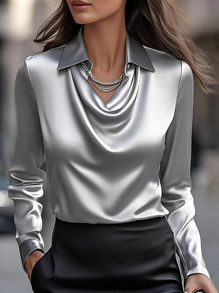 Lily & Lune | Elegant Satin Top