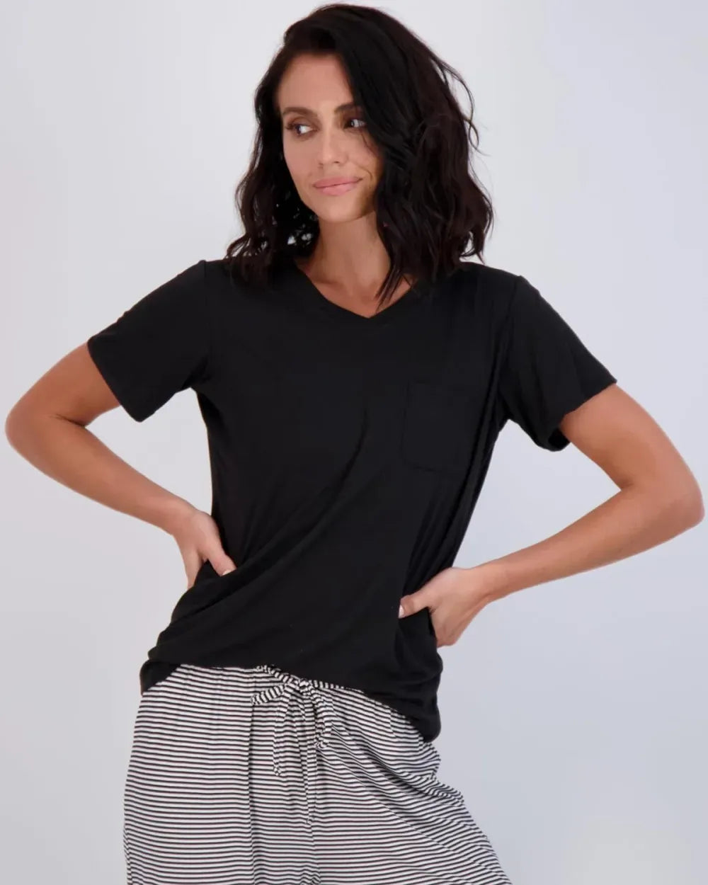 Real Essentials 2 Pack: Women’s Pajama Set Super-Soft Short & Long Sleeve Top With Pants (Available In Plus Size)