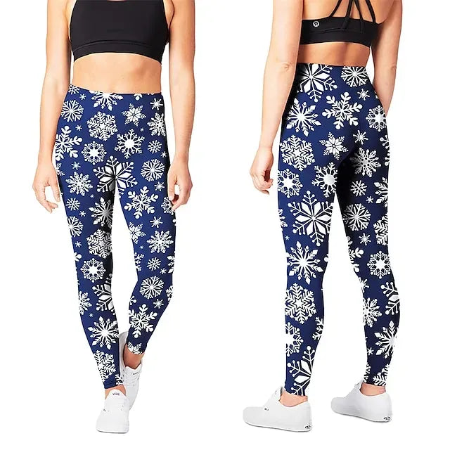 Santa Claus Leggings Jogger Pants Women's Christmas Christmas Christmas Eve Adults' Christmas New Year Eve Polyester Lycra Spandex Pants