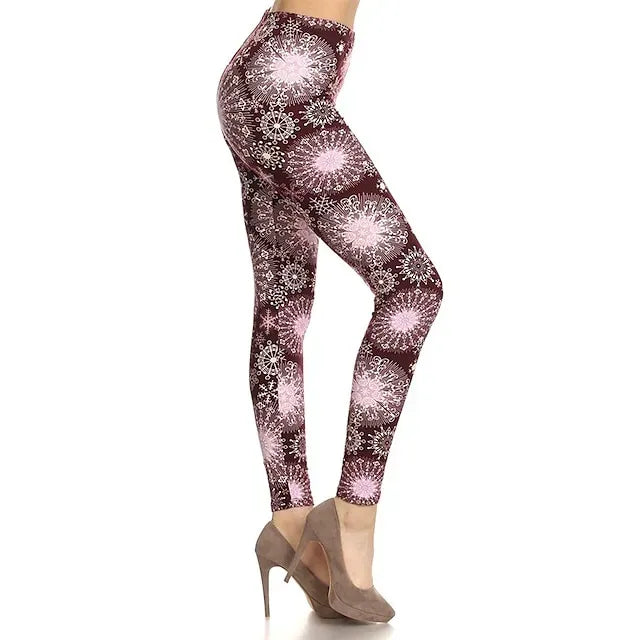 Santa Claus Leggings Jogger Pants Women's Christmas Christmas Christmas Eve Adults' Christmas New Year Eve Polyester Lycra Spandex Pants