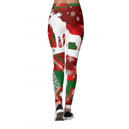 Santa Claus Leggings Jogger Pants Women's Christmas Christmas Christmas Eve Adults' Christmas New Year Eve Polyester Lycra Spandex Pants