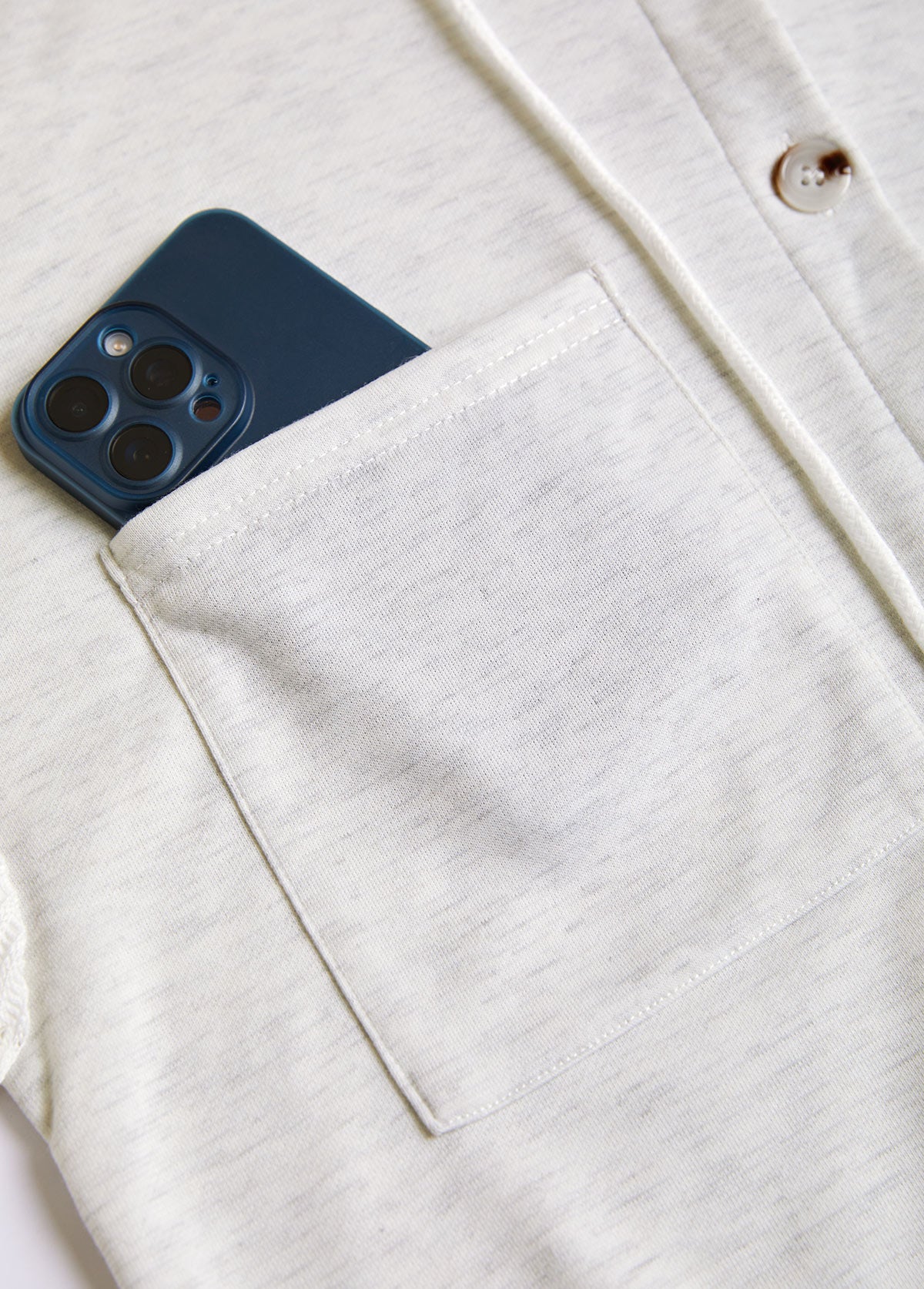 Light Grey Patchwork Long Sleeve Hoodie