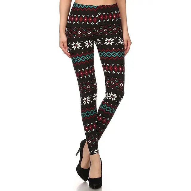 Santa Claus Leggings Jogger Pants Women's Christmas Christmas Christmas Eve Adults' Christmas New Year Eve Polyester Lycra Spandex Pants