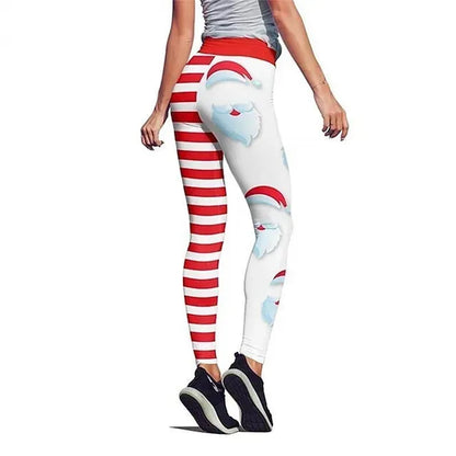 Santa Claus Leggings Jogger Pants Women's Christmas Christmas Christmas Eve Adults' Christmas New Year Eve Polyester Lycra Spandex Pants