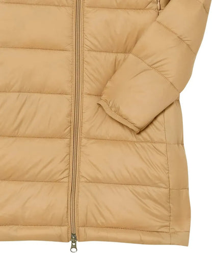 Women's Lightweight Water-Resistant Hooded Puffer Coat (Available in Plus Size)