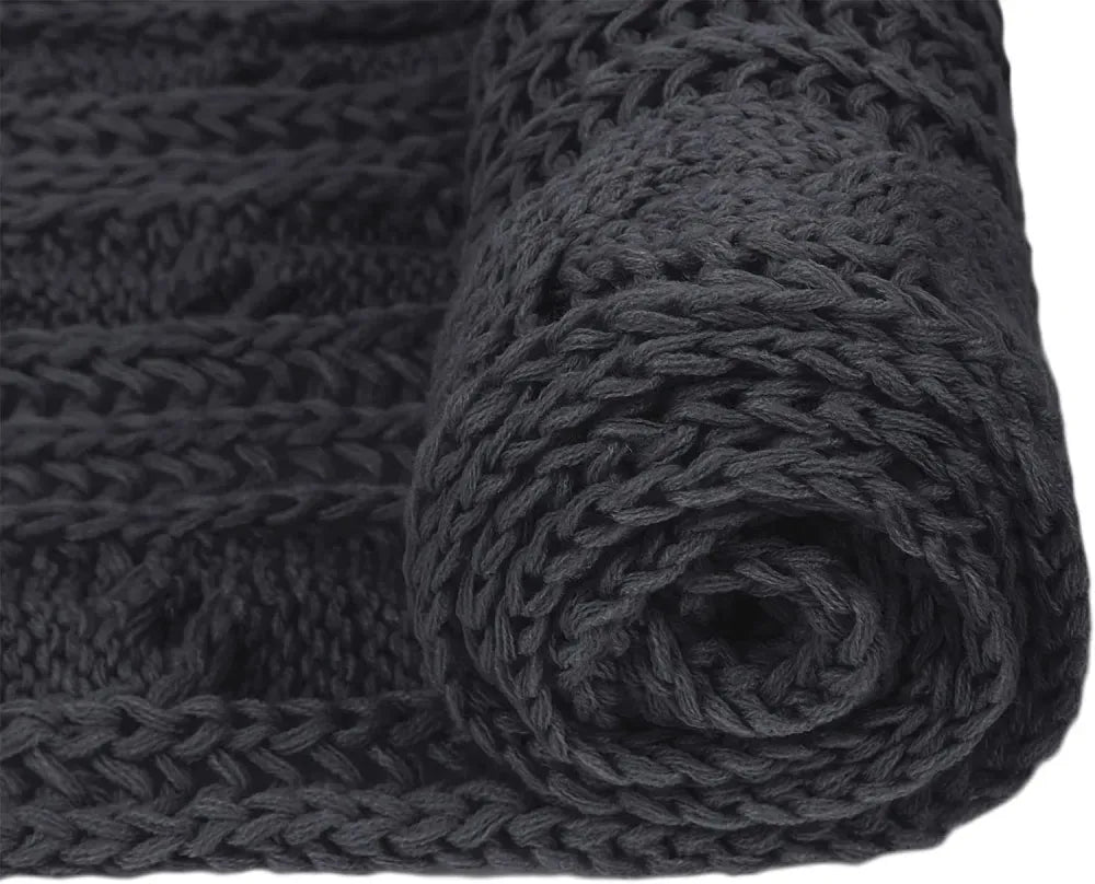 Women And Mens Winter Thick Cable Knit Wrap Chunky Long Warm Scarf