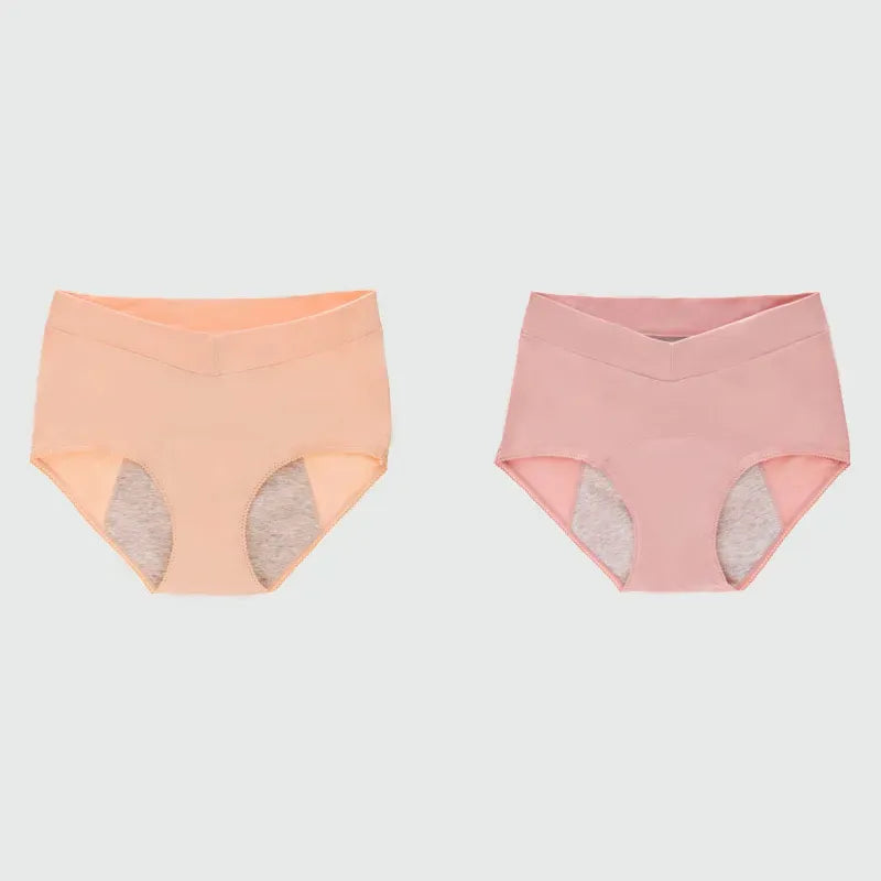 Plus Size V High Waist 100% Cotton Menstrual Panties