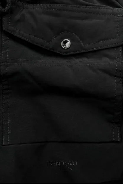 Parka coat with hood and lining