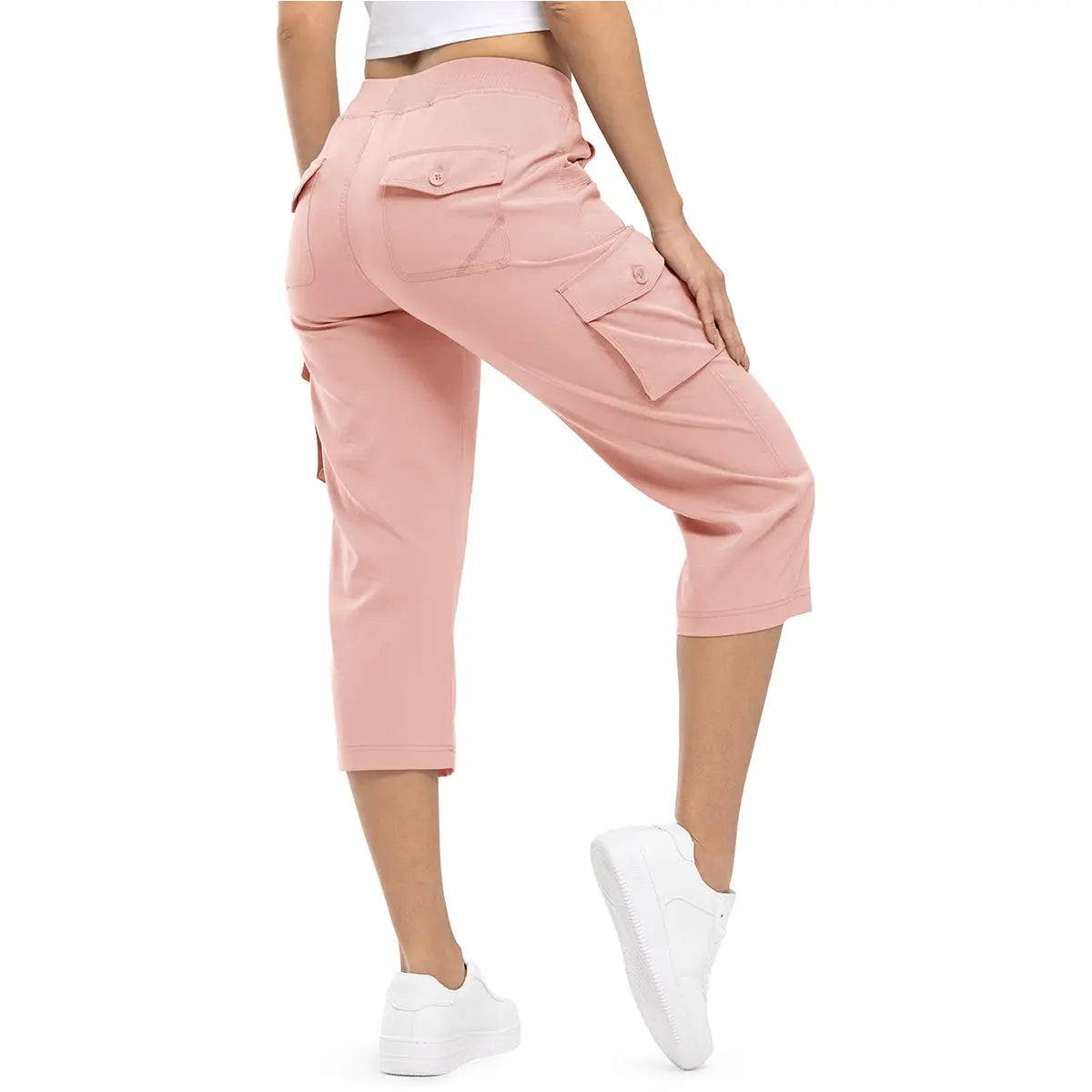 🌿🌿Womens Lightweight Capris Hiking Pants 6 Pockets Quick Dry Cargo Outdoor Trip Loose Shorts COMFY  MOMS OVER 30
