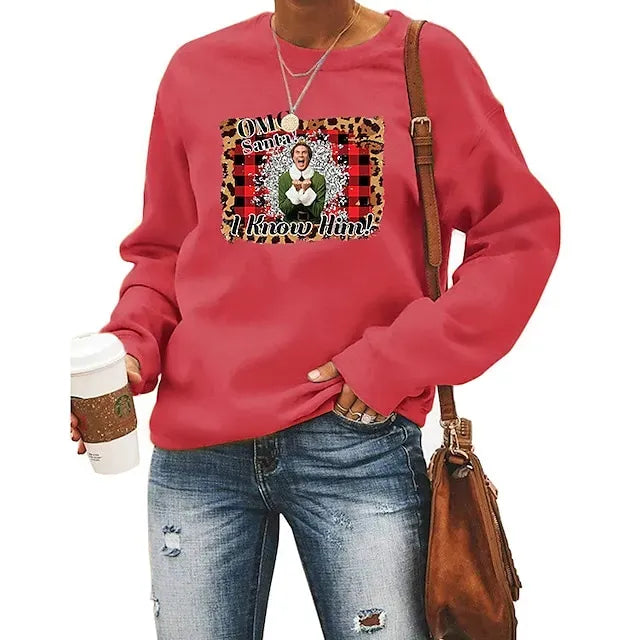 Christmas Ugly Christmas Sweater / Sweatshirt Hoodie Pullover Print Graphic Hoodie For Men's Women's Unisex Adults' Hot Stamping 100% Polyester Party Festival