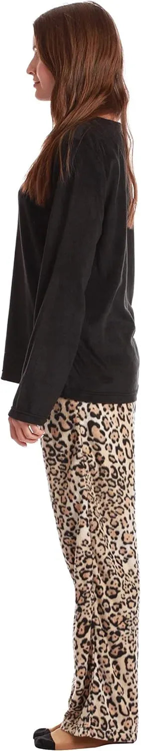 Women’s Pajama Pant Set - Nightgown with Matching Socks