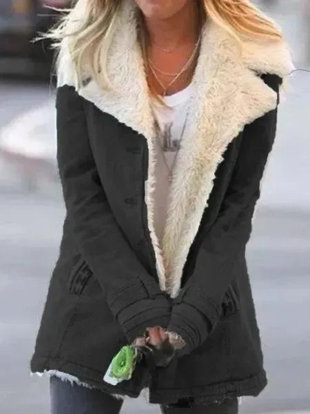 ALL Denim Wool Long Sleeve Warm Sweater