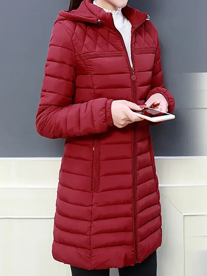 Women's down jacket simple casual with pockets