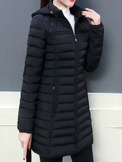 Women's down jacket simple casual with pockets