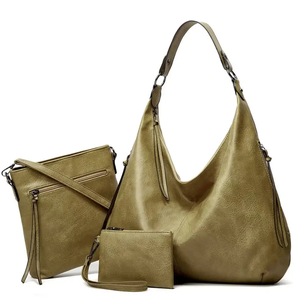 Women's Three-in-one Leather Bag