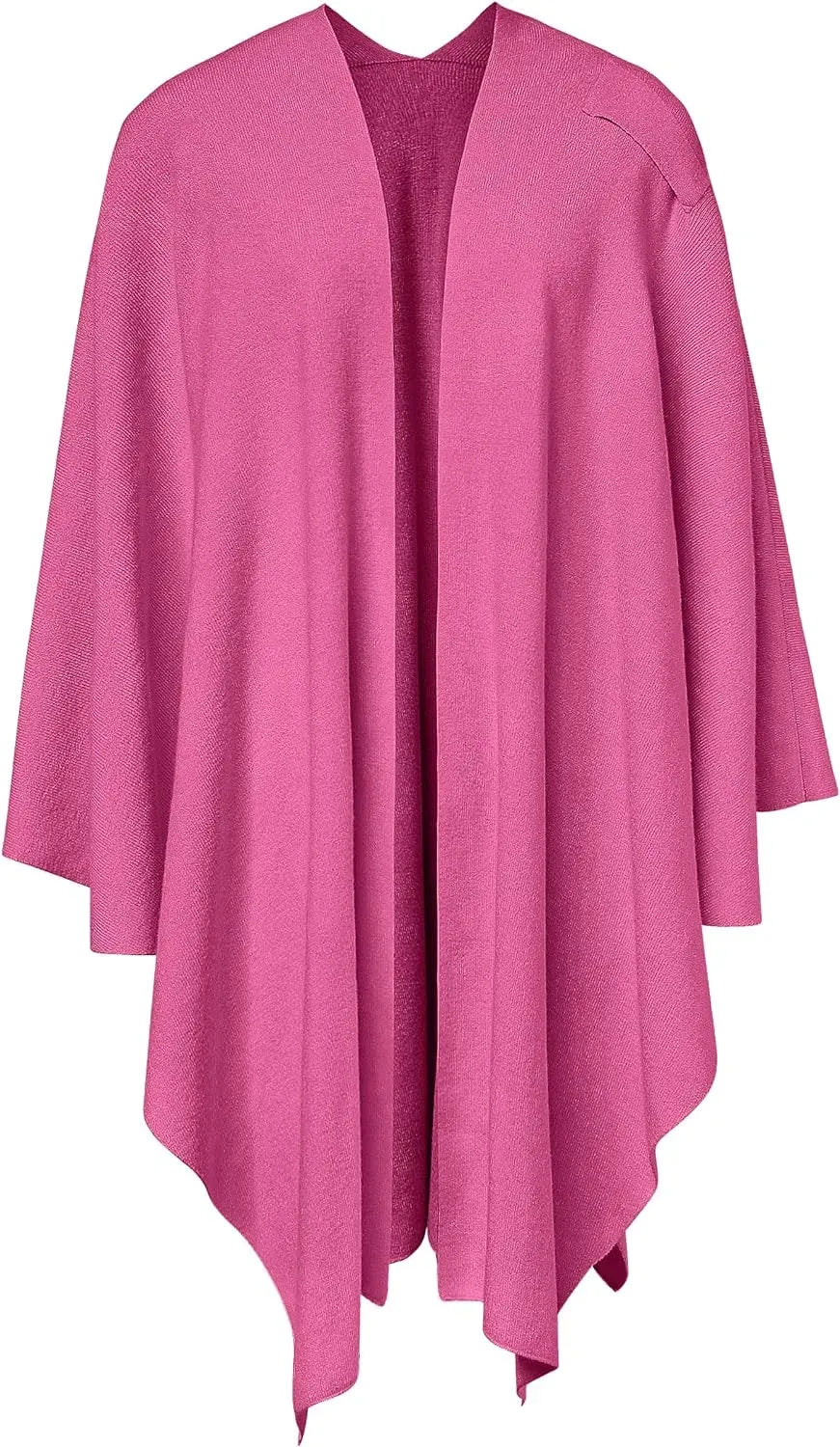 Womens Large Cross Front Poncho Sweater Wrap Topper Knitted Elegant Shawls Cape for Fall Winter