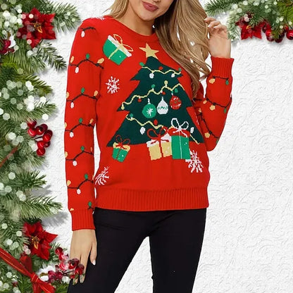 Christmas Trees Masquerade Ugly Christmas Sweater / Sweatshirt Pullover Women's Christmas Christmas Masquerade Christmas Eve Adults Party Christmas 100% Acrylic Top