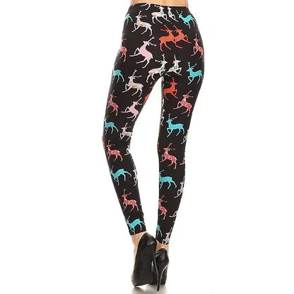 Santa Claus Leggings Jogger Pants Women's Christmas Christmas Christmas Eve Adults' Christmas New Year Eve Polyester Lycra Spandex Pants